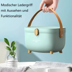Medizinbox Erste-Hilfe-Kasten große Kapazität Griff Grün