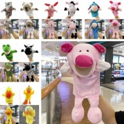 Meerestier Handpuppen Weiches Plüschtier Handpuppen Set Plüsch Spielzeug