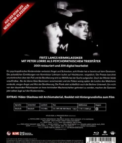 M - Eine Stadt sucht einen Mörder (Blu-ray) - Atlas Film - (B