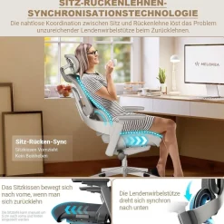 Melokea ReliefBack Master Bürostuhl: Ergonomisch mit 200 kg
