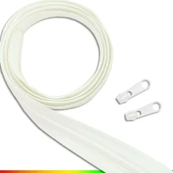 3 m Endlos-Reißverschluss 3 mm Spirale + 8 Zipper Meterware 25 Farben