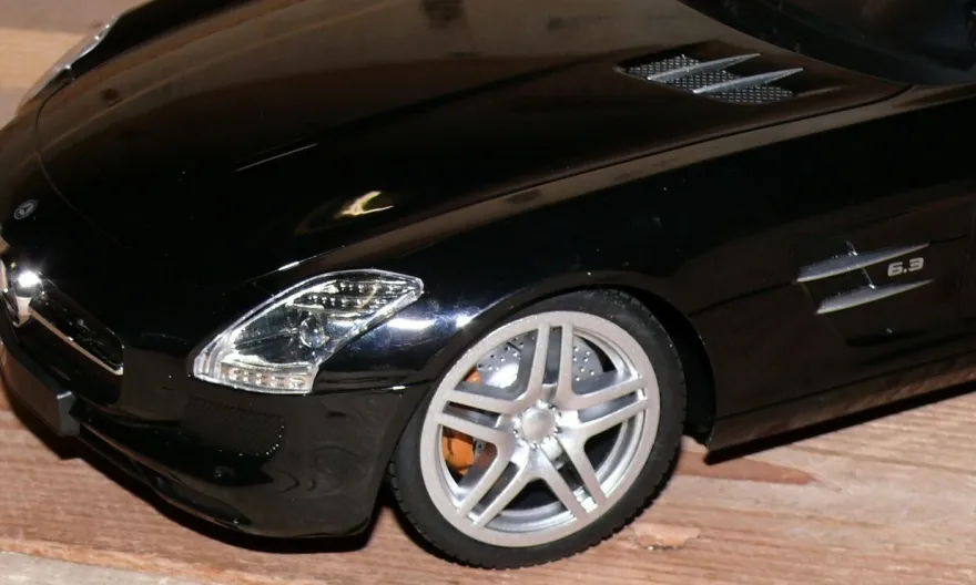 Mercedes Benz SLS AMG 1:14 RC FB 27MHz Kinder Rennauto Kids Auto Fahrzeug Black