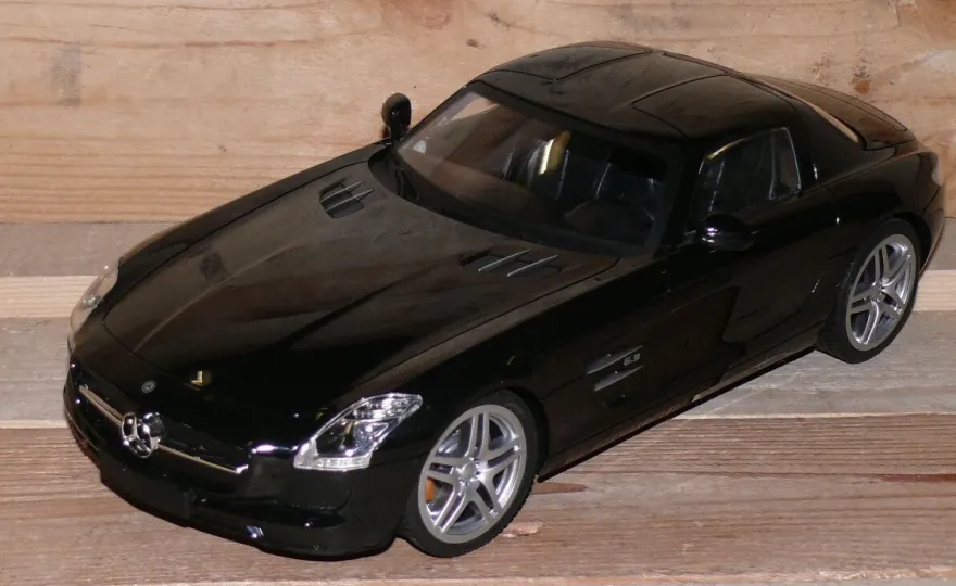 Mercedes Benz SLS AMG 1:14 RC FB 27MHz Kinder Rennauto Kids Auto Fahrzeug Black