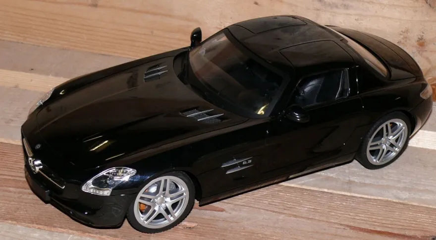 Mercedes Benz SLS AMG 1:14 RC FB 27MHz Kinder Rennauto Kids Auto Fahrzeug Black