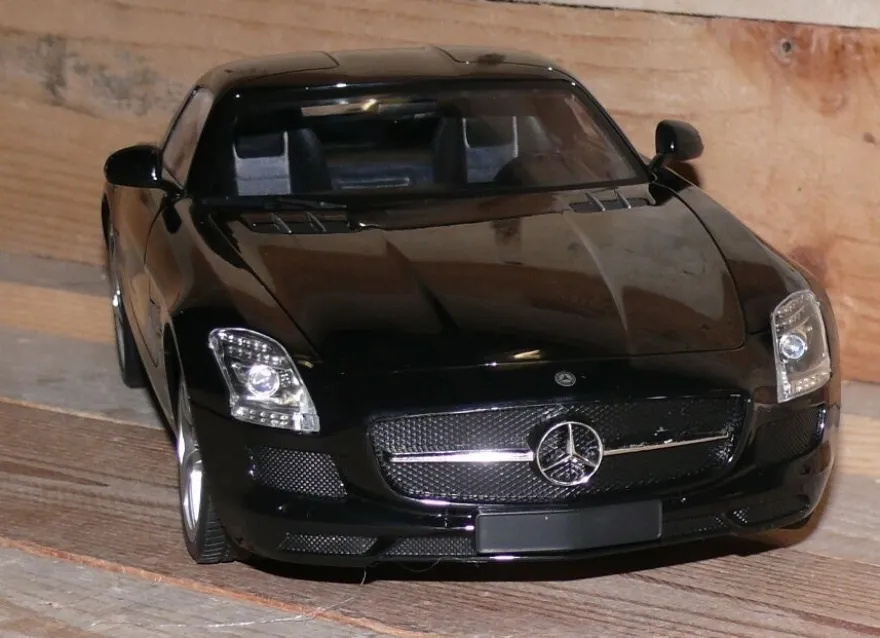 Mercedes Benz SLS AMG 1:14 RC FB 27MHz Kinder Rennauto Kids Auto Fahrzeug Black