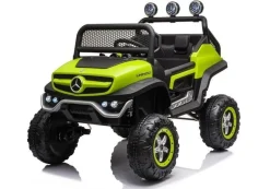 Mercedes UNIMOG S 4x45W Kinderauto Kinderelektroauto Kinderfahrzeug 12V7AH Grün