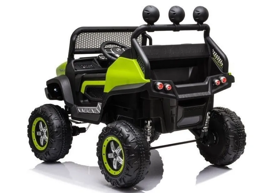 Mercedes UNIMOG S 4x45W Kinderauto Kinderelektroauto Kinderfahrzeug 12V7AH Grün