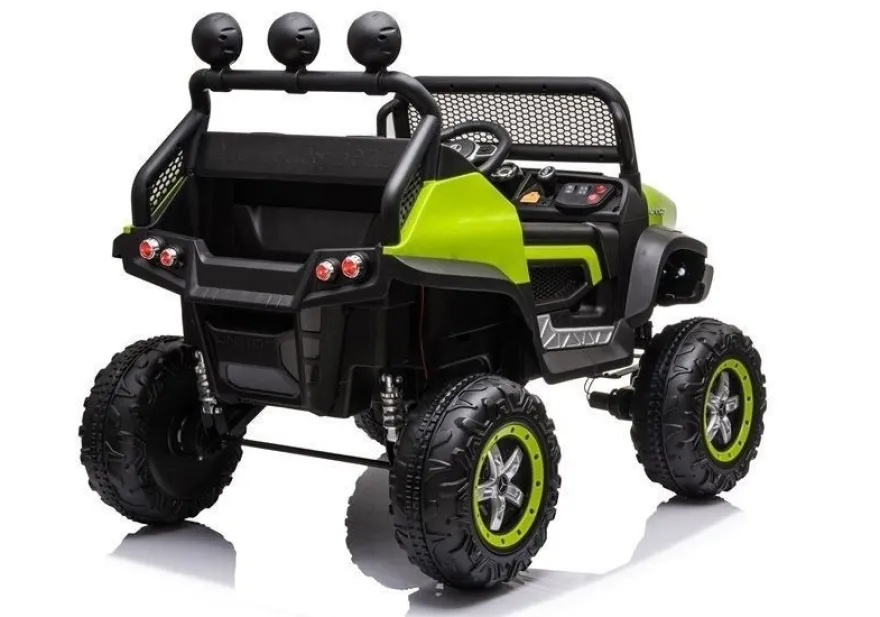 Mercedes UNIMOG S 4x45W Kinderauto Kinderelektroauto Kinderfahrzeug 12V7AH Grün