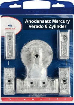 Mercury Verado 6 Zylinder Anoden-Set Zink - Aluminium - Magnesium