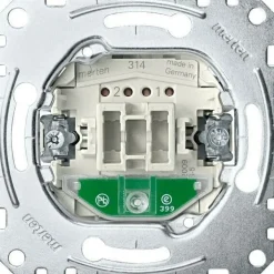 MERTEN System M, M-Smart 1-M Steckdose Rahmen Schalter Wippe polarweiß glänzend