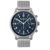Messerschmitt Herren Armbanduhr ME-3H198M Chronograph Milanaiseband Fliegeruhr