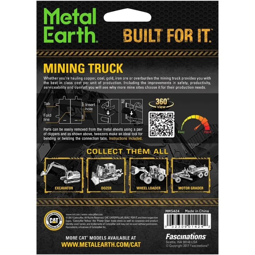 Metal Earth CAT Mining Truck 32309014242