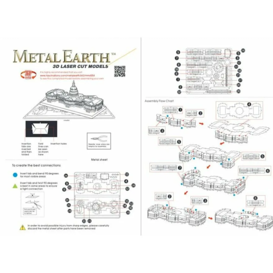 METAL EARTH 3D-Puzzle Kapitol