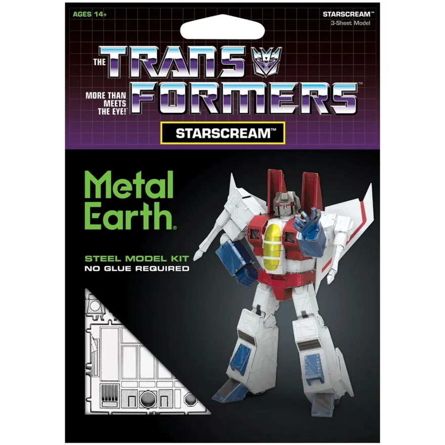 Metal Earth: Transformers: Starscream, farbig