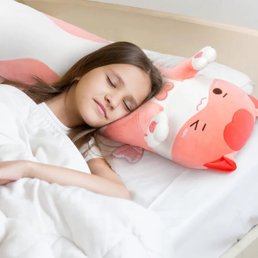 Mewaii Kuscheltier Katze 90CM - Langes Plüschtier Kissen, ideal als Geschenk