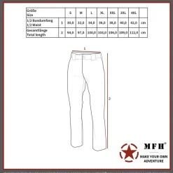 MFH US Unterhose lang Level II GEN III oliv Waffelstruktur Größe wählbar