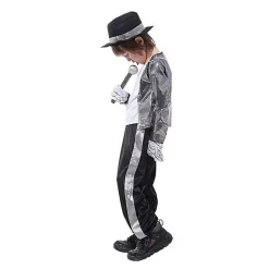 Michael Jackson Billie Jean 80er Hip Hop Kostum Kinder Jungen Cosplay Outfit Set