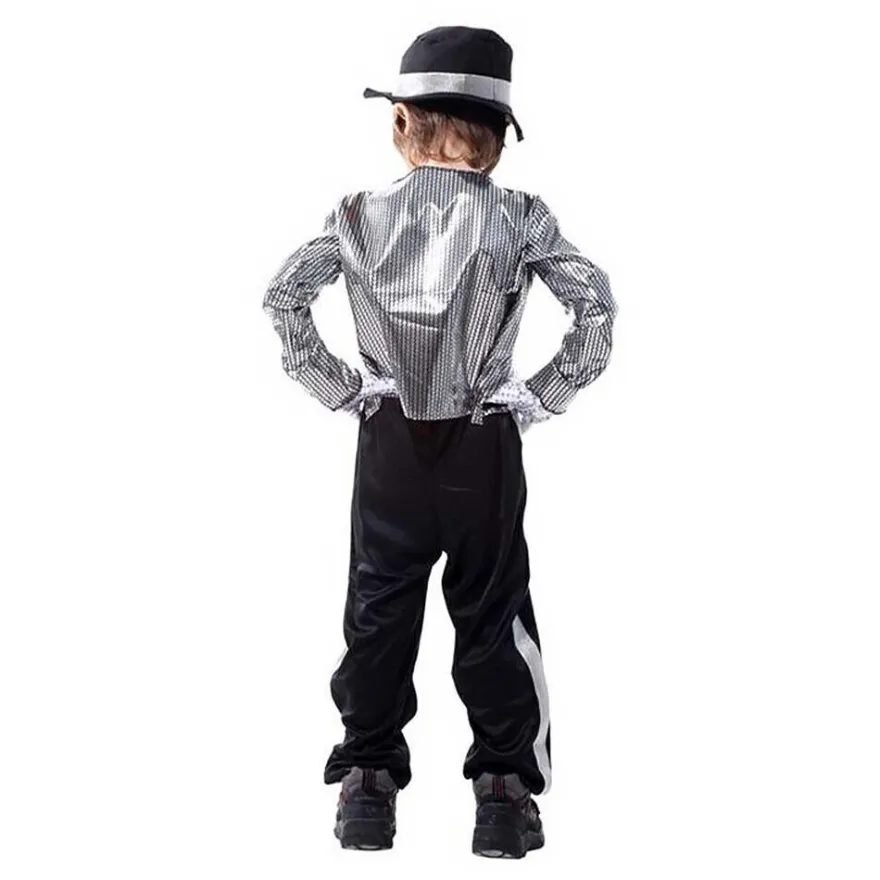 Michael Jackson Billie Jean 80er Hip Hop Kostum Kinder Jungen Cosplay Outfit Set