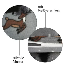 Microfaser Fleece Bettwäsche mit verdecktem Reißverschluss - Winterbettwäsche
