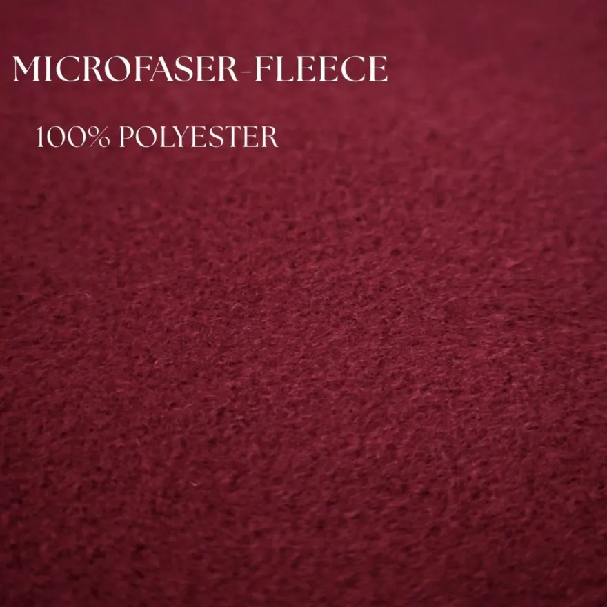 Microfaser Fleece Bettwäsche mit verdecktem Reißverschluss - einfarbig & wendbar
