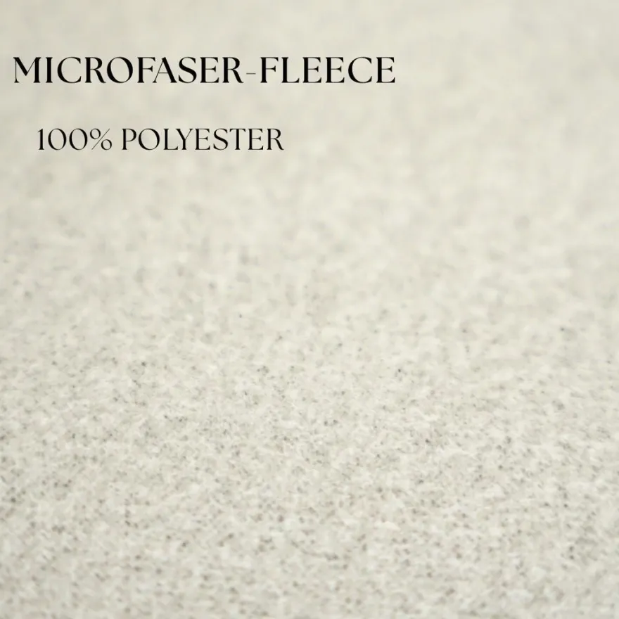Microfaser Fleece Bettwäsche mit verdecktem Reißverschluss - einfarbig & wendbar