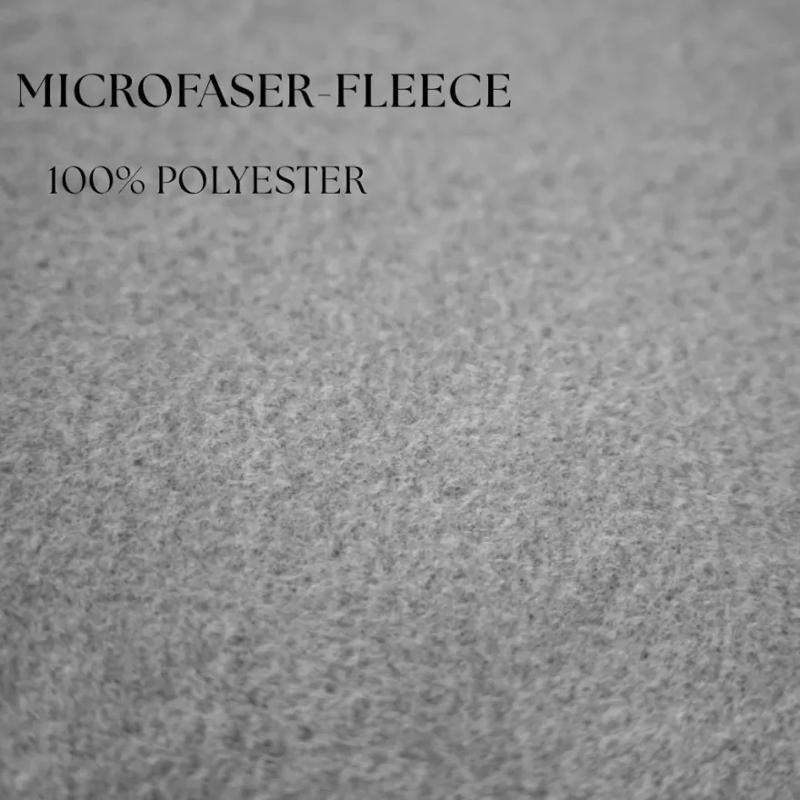 Microfaser Fleece Bettwäsche mit verdecktem Reißverschluss - einfarbig & wendbar