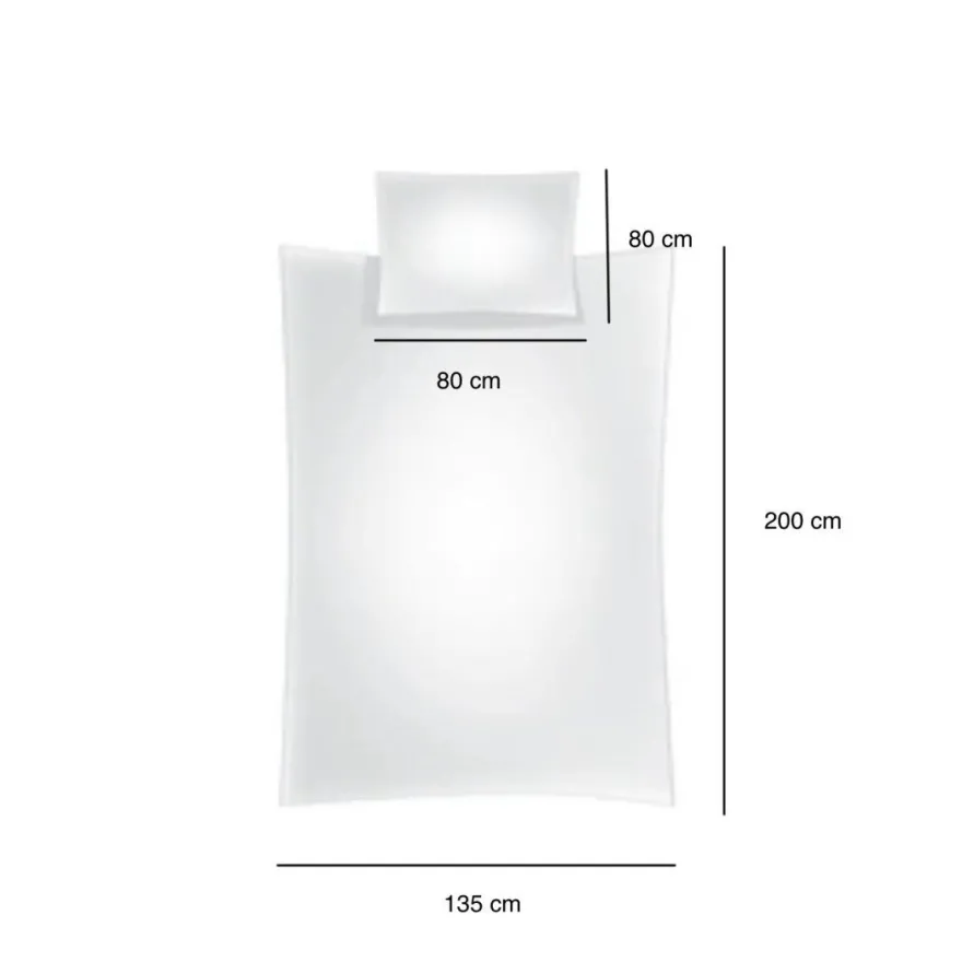 Microfaser Fleece Bettwäsche mit verdecktem Reißverschluss - einfarbig & wendbar