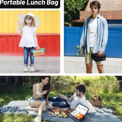 MIER Kühltasche für Lebensmittel, Insulated Travel Kit für Damen und Herren