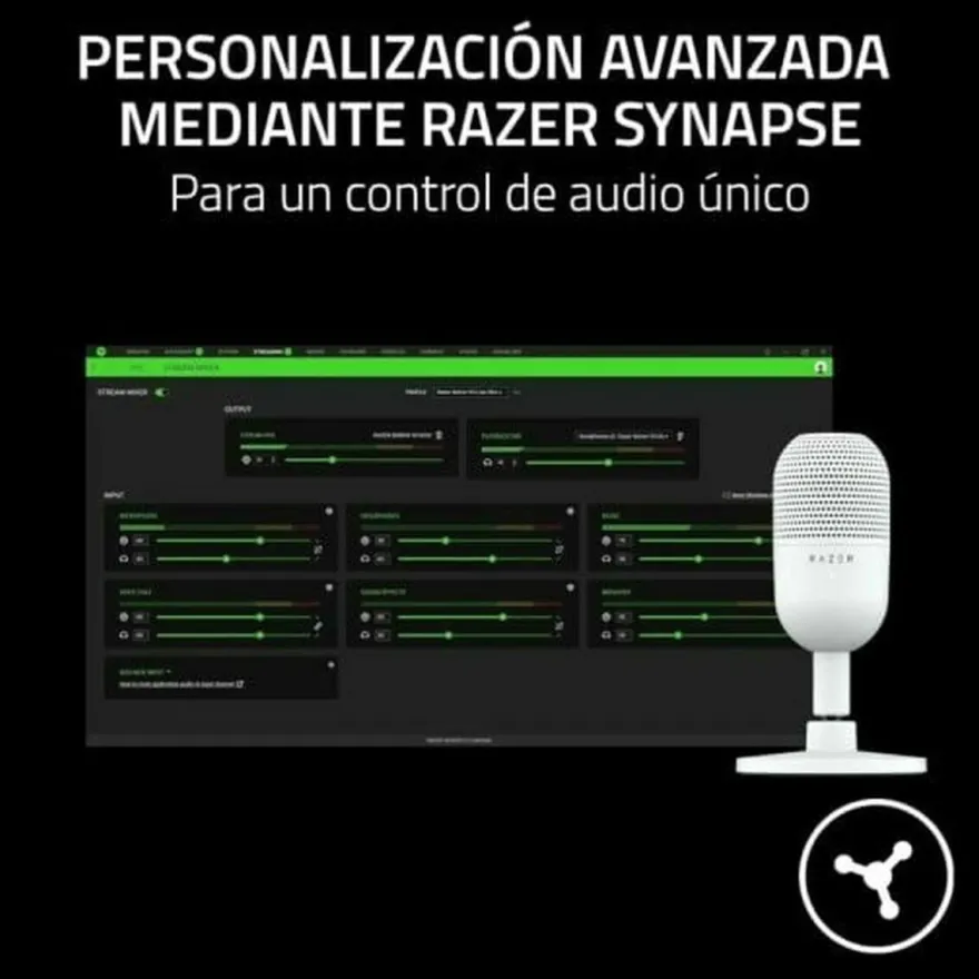Mikrofon Razer Seiren V3 Mini USB Weiß