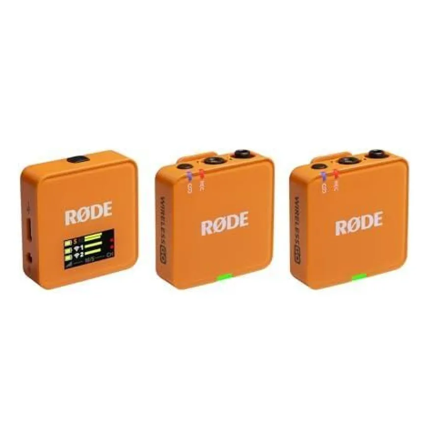 Mikrofonsystem RßDE Wireless Go III kabellos Orange