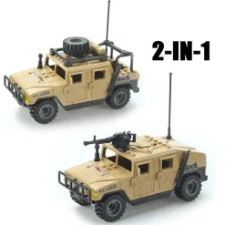 Militär Fahrzeug Baustein Set Panzerwagen SWAT Armee kompatibel Spielzeug