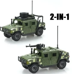 Militär Fahrzeug Baustein Set Panzerwagen SWAT Armee kompatibel Spielzeug