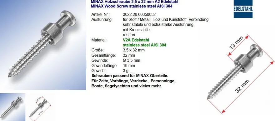 MINAX Schnellverschluss Oberteil Unterteil POM weiß Schlüssel zum Montieren