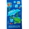 Minecraft Aquatic Badetuch, Strandtuch 70x140cm