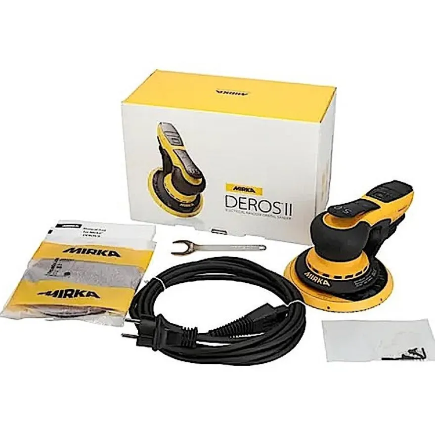 Mirka Deros ll 650 in 150 mm Hub 5,0 mm - Schleifmaschine im Karton / Case