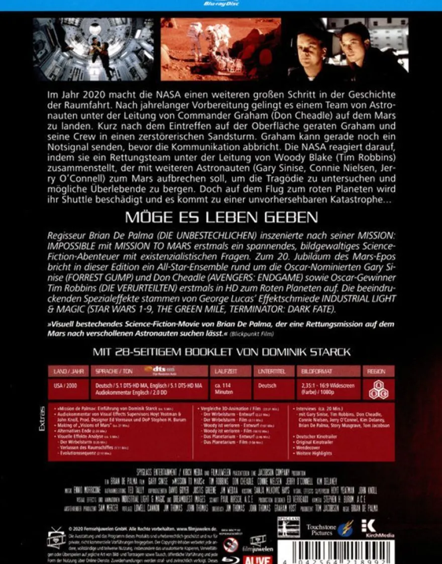 Mission to Mars (Blu-ray) - Fernsehjuwelen GmbH - (Blu-ray Vi