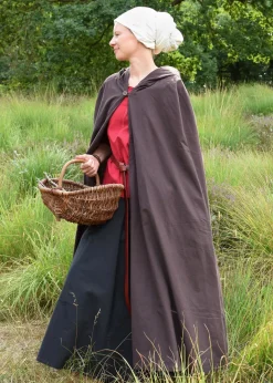 Mittelalter-Umhang Burkhard, Unisex, olivgrün