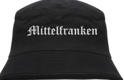 mittelfranken Fischerhut - Altdeutsch - bestickt - Bucket Hat Anglerhut Hut