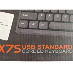 MIXIE X70 Kabelgebundene USB A Tastatur Keyboard 104 Tasten Standard Restposten