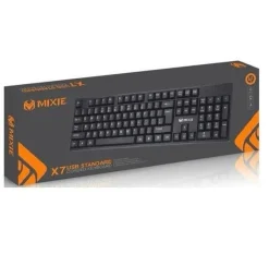 MIXIE X70 Kabelgebundene USB A Tastatur Keyboard 104 Tasten Standard Restposten