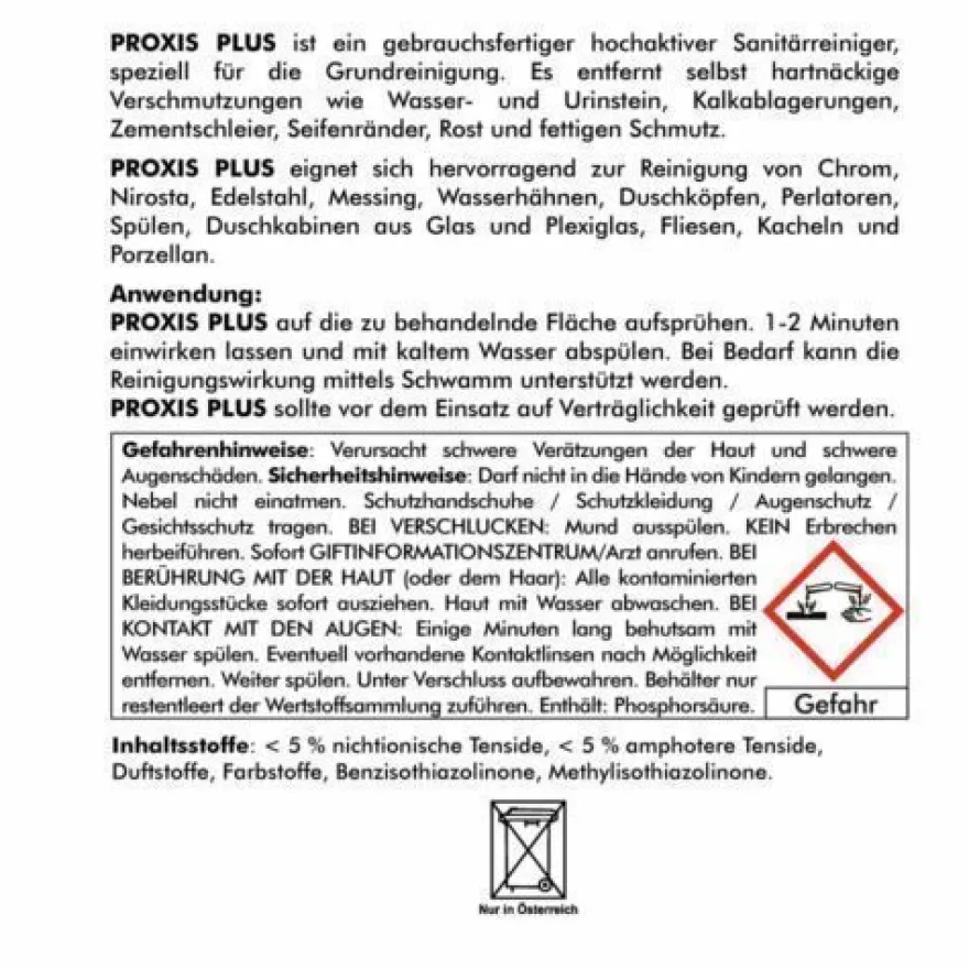 750 ml Badreiniger gebrauchsfertig Sanitärreiniger Entkalker Bad