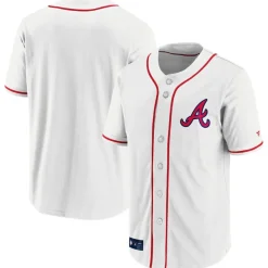 MLB Trikot Atlanta Braves weiß Franchise Supporter Poly Baseball Jersey