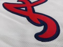 MLB Trikot Atlanta Braves weiß Franchise Supporter Poly Baseball Jersey