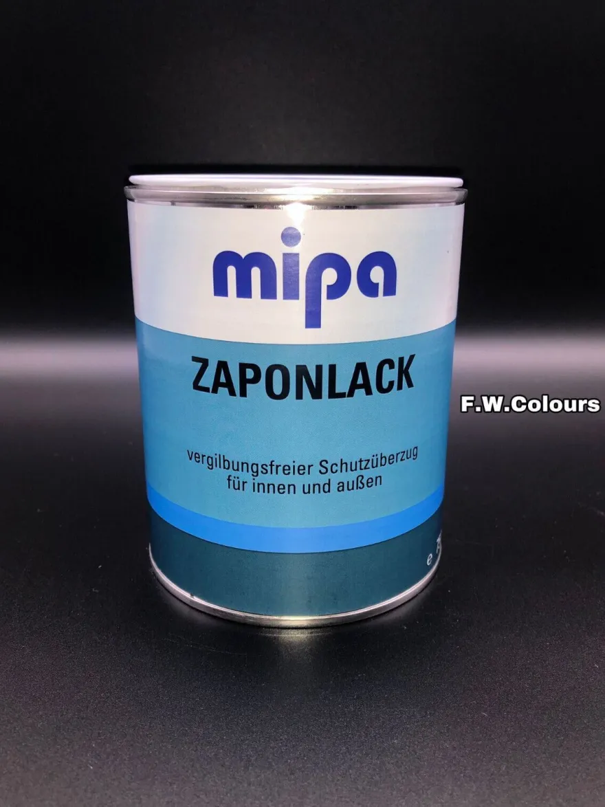 750 ml Mipa Zaponlack, farbloser Schutzlack Acryl Klarlack Metalle u. NE-Metalle