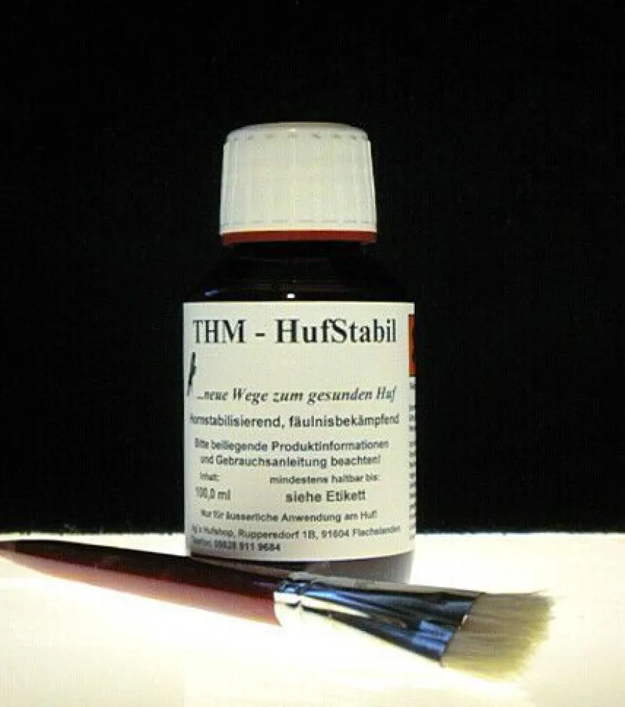 100ml THM Hufstabil Hornfestiger Hufhärter, gegen Fühligkeit, Huf Desinfektion