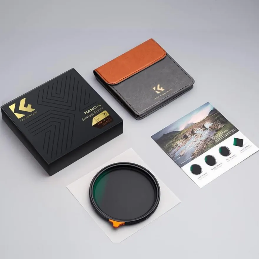 82mm Black-Mist 1/4 ND2-ND32 2in1 Filter Variable ND Filter & Promist Filter