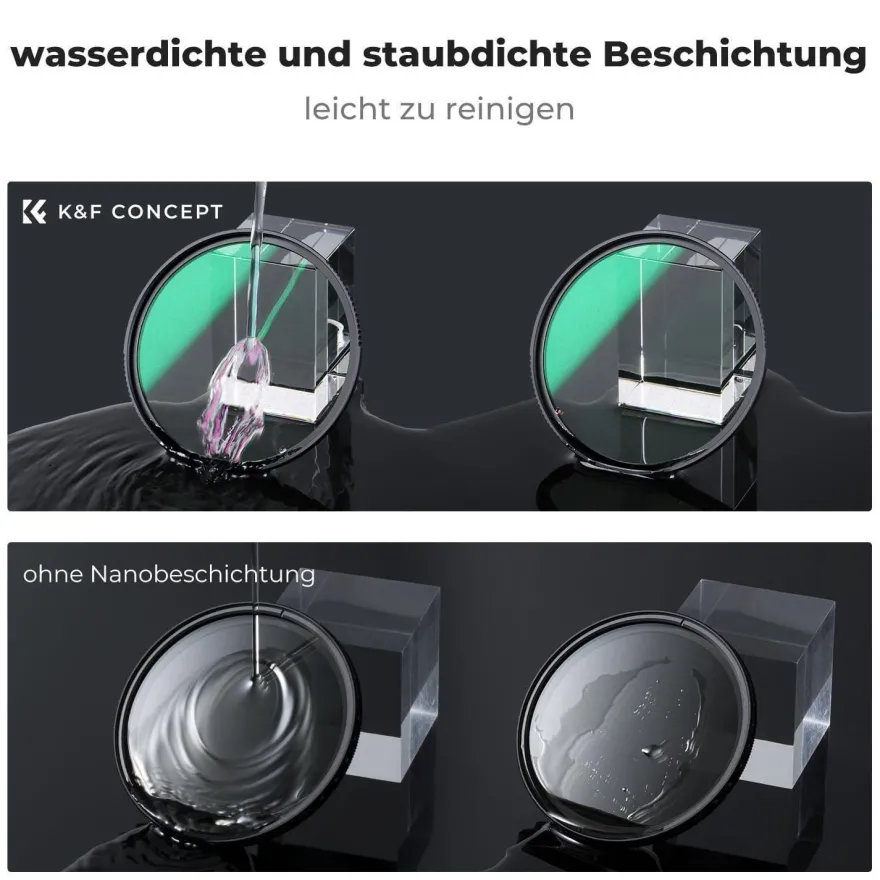 77mm K&F Concept Nano-X Black-Mist 1/8 Filter Optisches Glas 28-fach