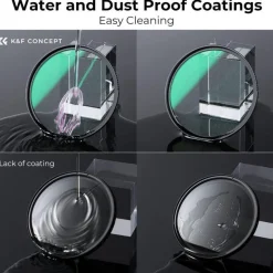 82mm K&F Concept Nano-X Serie Shimmer Diffusion Filter für Video/Portrait