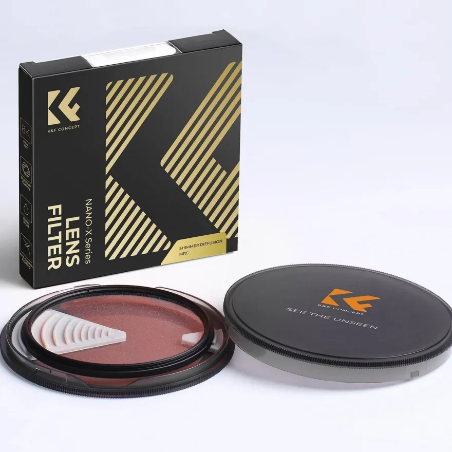 67mm K&F Concept Nano-X Serie Shimmer Diffusion 1 Filter Optisches Glas 28-Fach
