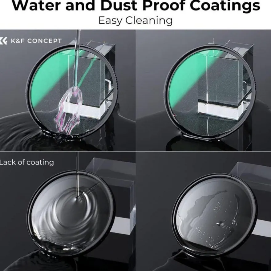 67mm K&F Concept Nano-X Serie Shimmer Diffusion 1 Filter Optisches Glas 28-Fach